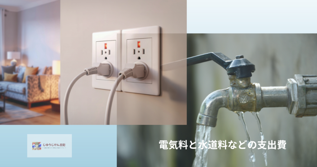 電気料と水道料などの支出費・イメージ