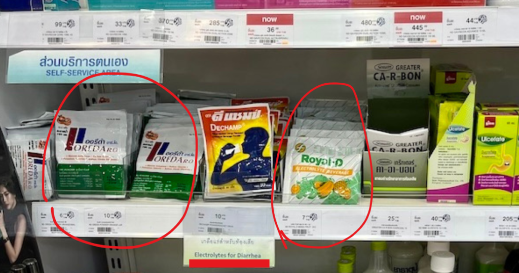 Boots店頭にあるOredaroとRoyal-D