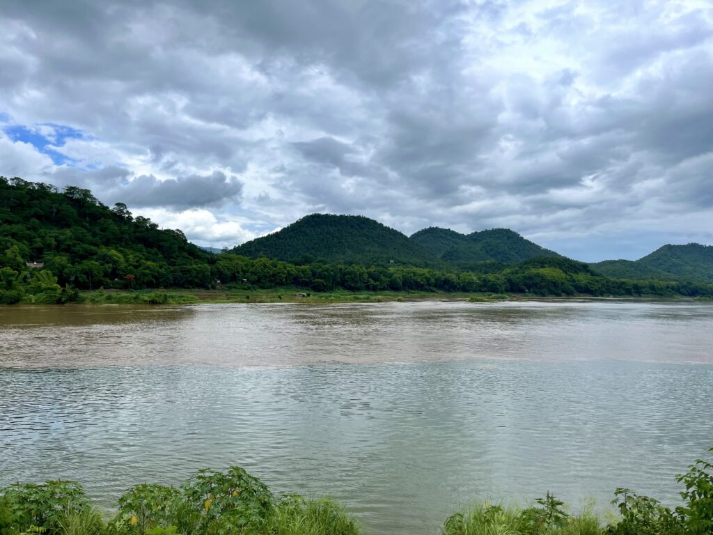 ルアンパバーンに流れるメコン川