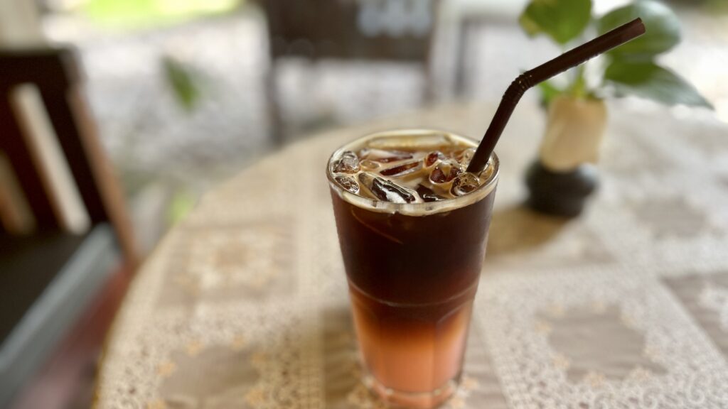 ルアンパバーンにあるカフェRosetta Cafeのライチコーヒー