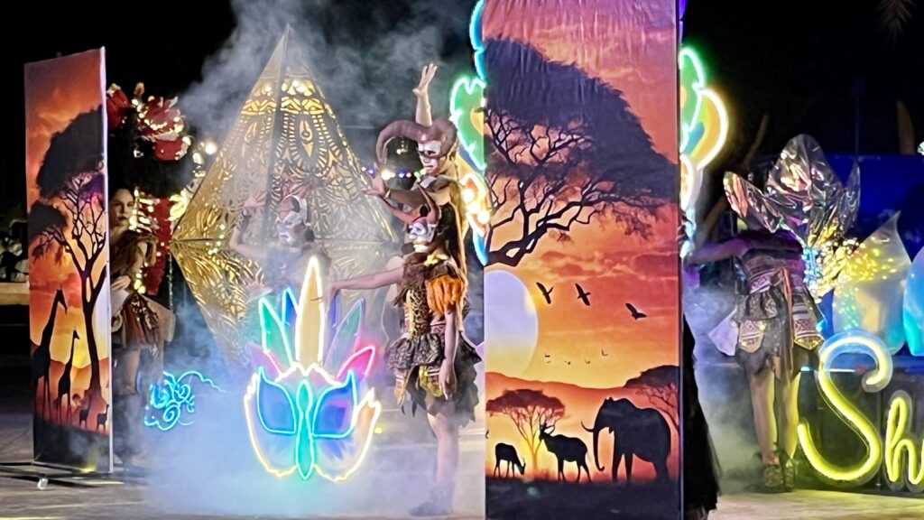 チェンマイナイトサファリのショーの様子