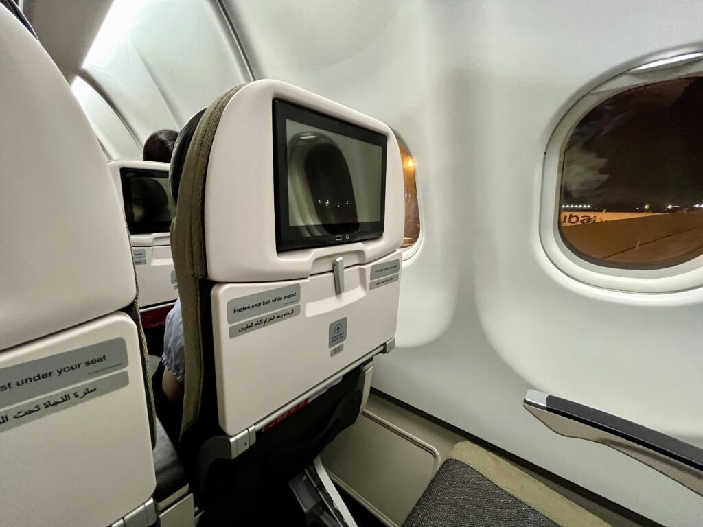 エアアジアの飛行機の座席