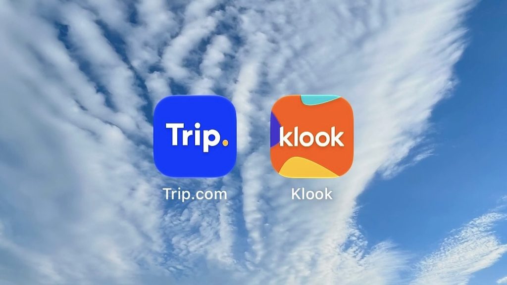 トリップ.comとKLOOK(クルック)のアプリのScreenshot