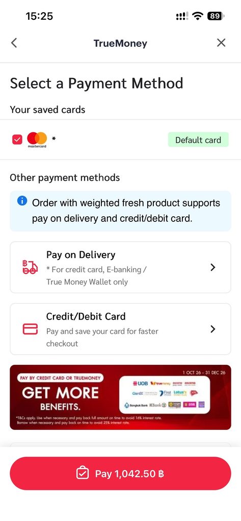 Makro ProアプリのScreenshot、支払い選択を説明